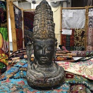 statue buste laiton shiva