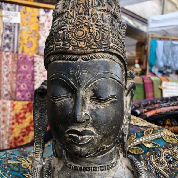 statue buste laiton shiva