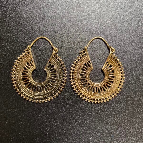 boucles oreilles laiton 18