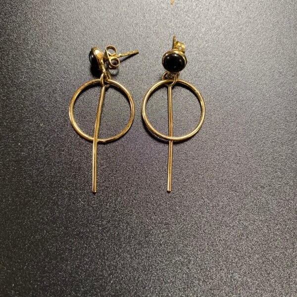 boucles oreilles laiton 34