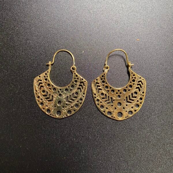 boucles oreilles laiton 55