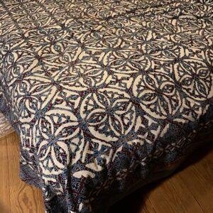 couvre lit en applique hand block print 4