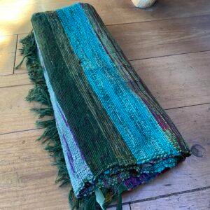 tapis tissé vert 6