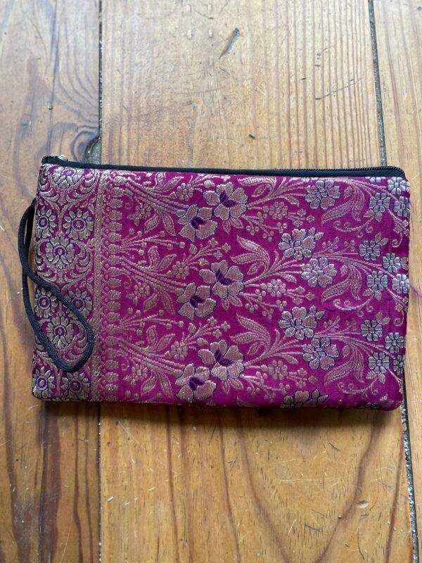 pochette fushia argent grande 1