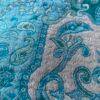 couverture tissée laine turquoise 6