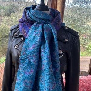 echarpe kantha turquoise et indigo 6